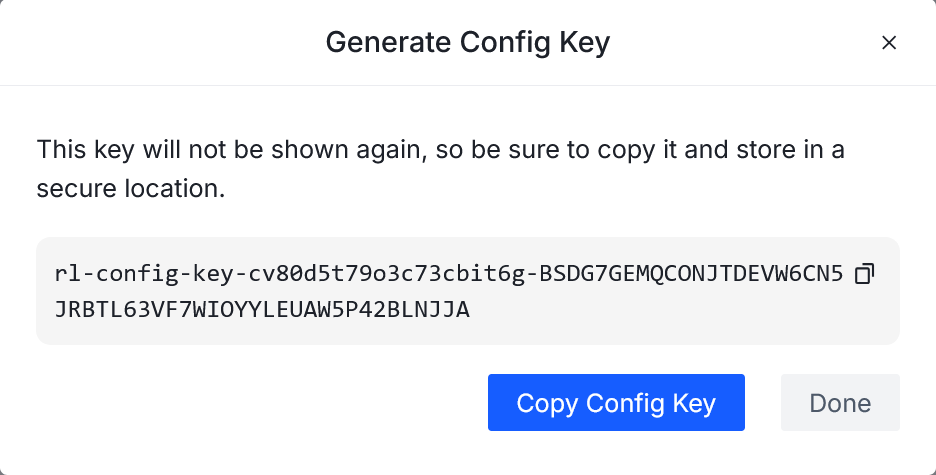 config key